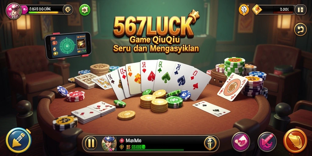Screenshot utama dari gameplay QiuQiu yang seru dan menarik.