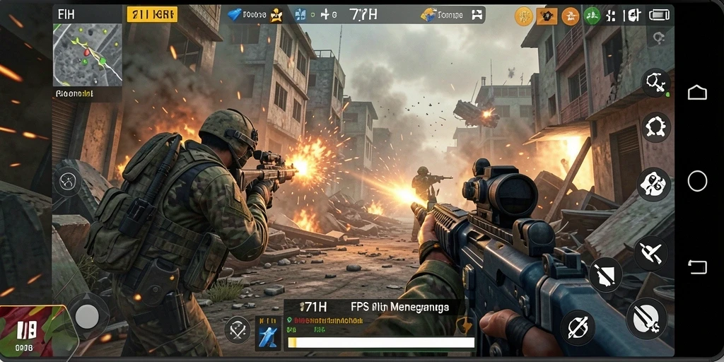 Tampilan gameplay yang dinamis dan mendebarkan dari 71H.