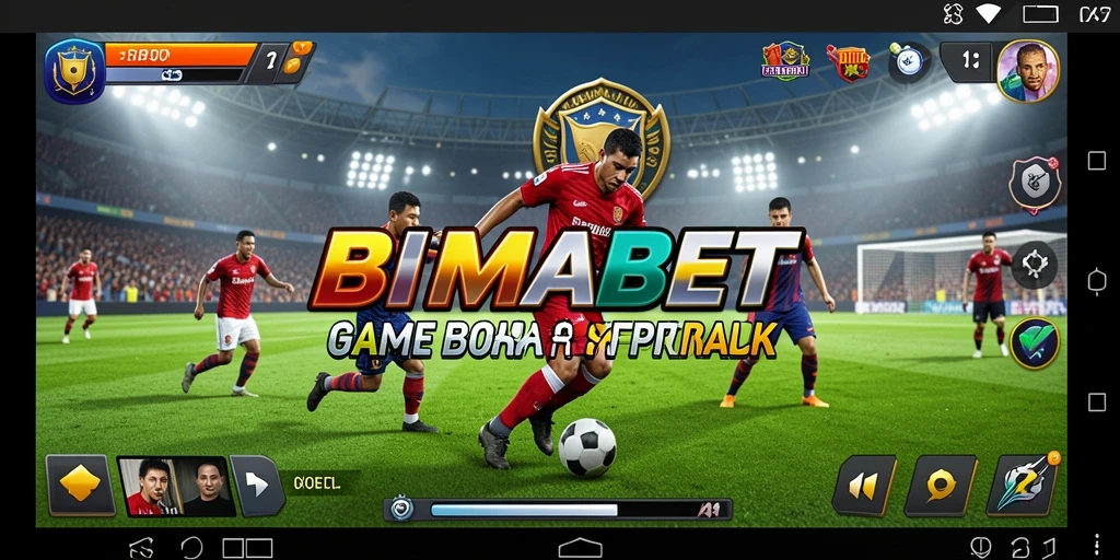 Tampilan gameplay Bimabet yang menarik dan penuh aksi sepak bola.