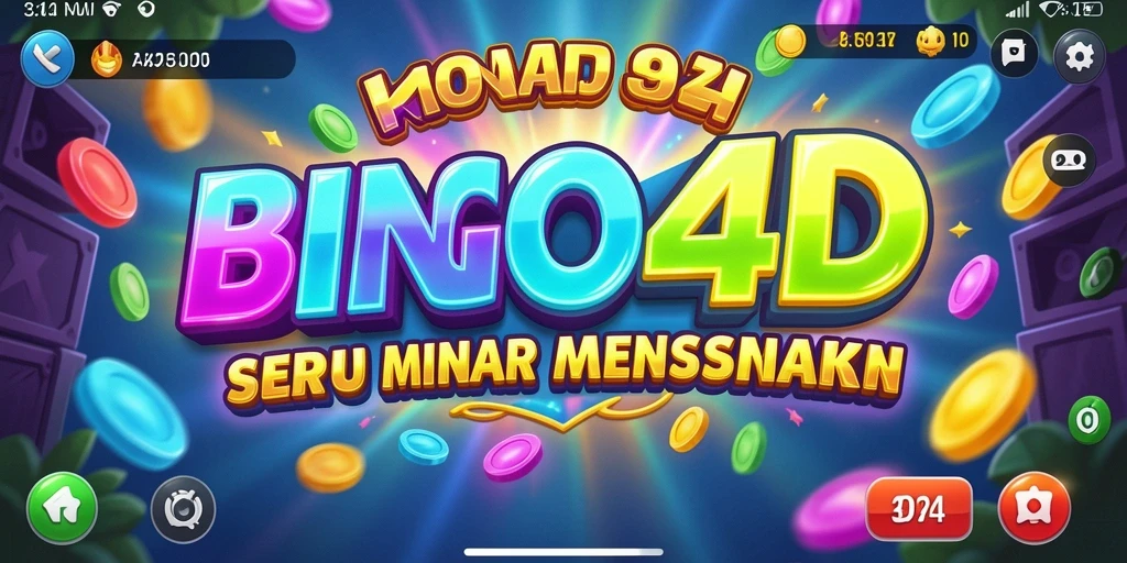 Screenshot utama BINGO4D menampilkan gameplay seru dan interaktif.