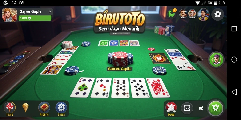 Tampilan gameplay BIRUTOTO yang seru dan menarik.
