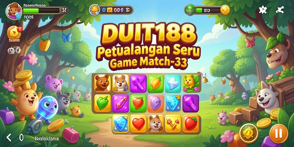 Tampilan gameplay DUIT188 yang menarik dan penuh warna.