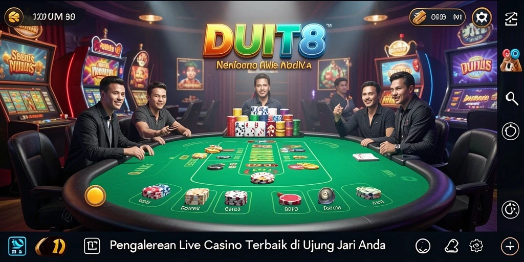 Tampilan bermain langsung yang mendebarkan di DUIT8.