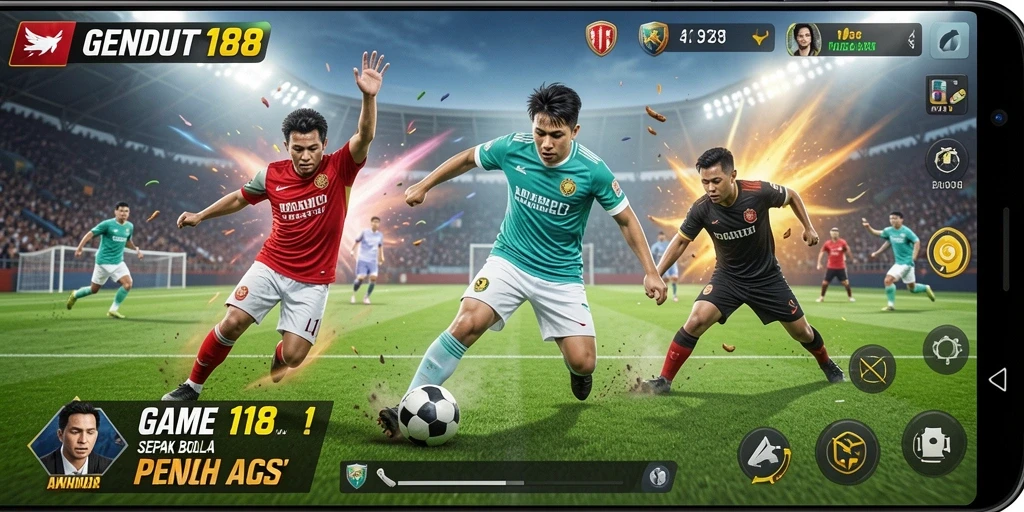 Tampilan gameplay menarik dari GENDUT188 yang menunjukkan aksi seru di lapangan.