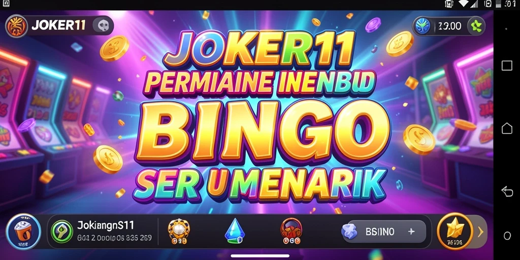 Tampilan gameplay JOKER11 yang menampilkan suasana seru permainan Bingo.