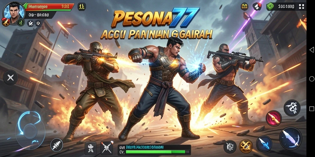 Tampilan gameplay PESONA77 yang menegangkan dan interaktif.