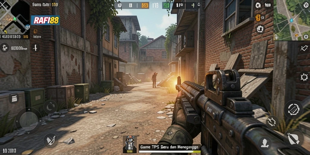 Tampilan gameplay seru dari RAFI88 dengan aksi menembak yang mendebarkan.