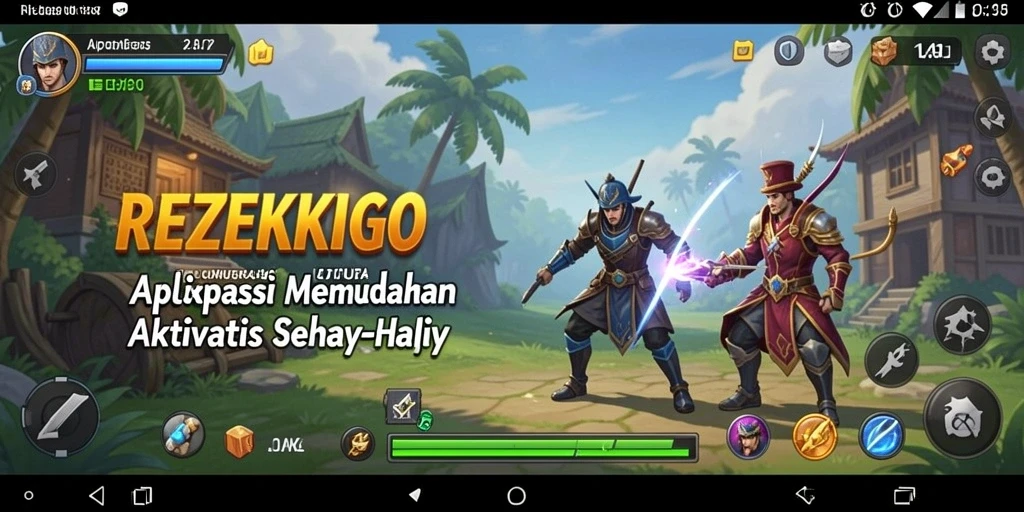 Screenshot menunjukkan tampilan antarmuka aplikasi Utility REZEKIGO yang mudah digunakan.