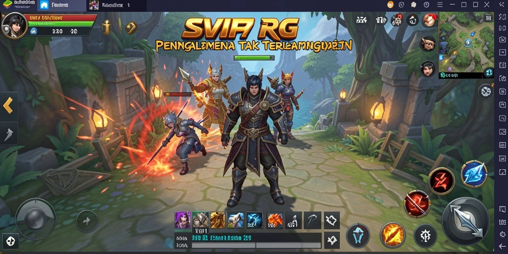 Tampilan menarik dari gameplay RPG SVIP7 yang mendebarkan.