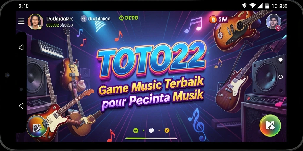 Tampilan gameplay TOTO22 yang menampilkan keseruan bermain musik.