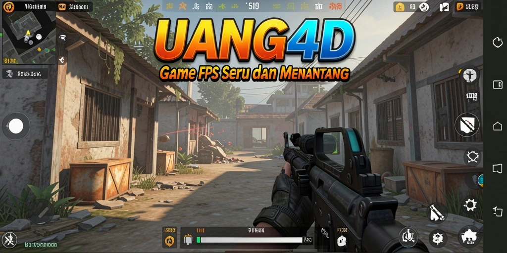 Gameplay UANG4D menampilkan aksi seru dalam pertempuran FPS.