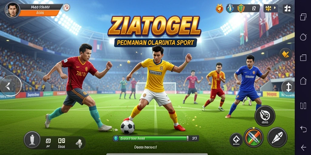 Tampilan gameplay ZIATOGEL yang menarik dan dinamis.